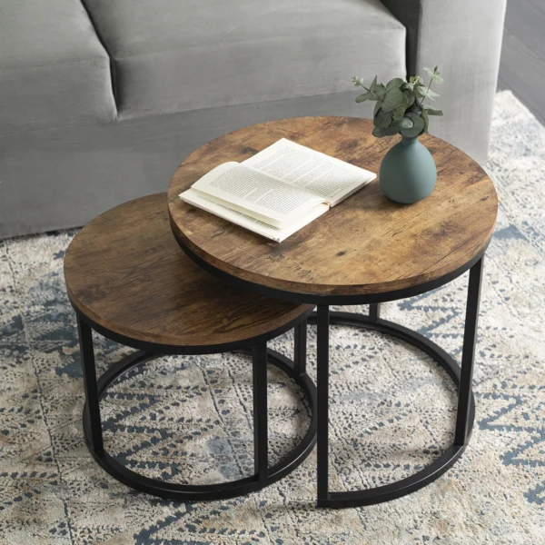 Set masă din stejar rustic FIGO