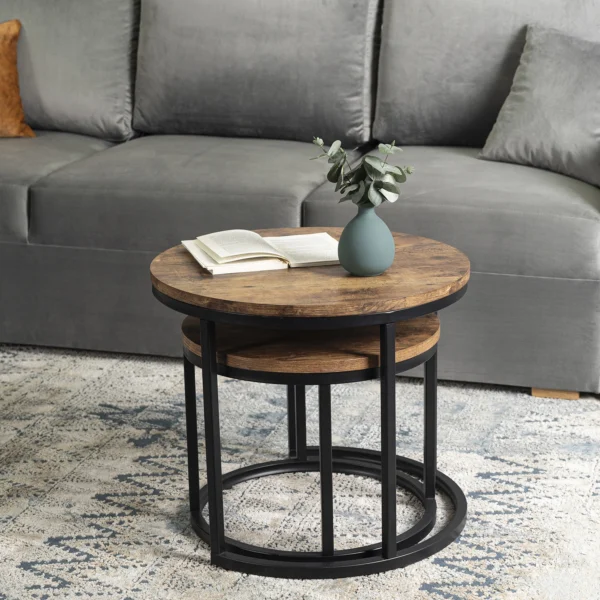 Set masă din stejar rustic FIGO