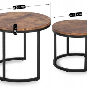 Set masă din stejar rustic FIGO