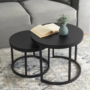 Set de masă MANU, negru