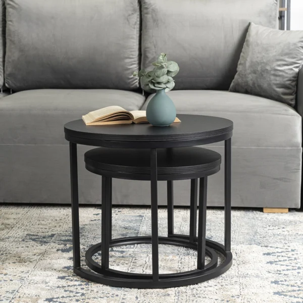 Set de masă MANU, negru