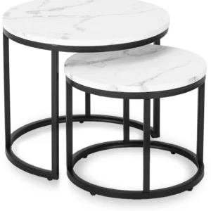 Set de masă din ceramică MILANO Marmură albă/Auriu