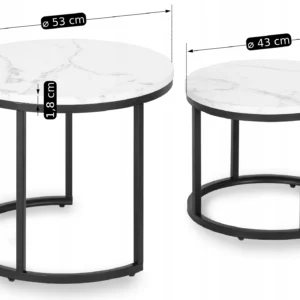 product-2297-4 Set de masă din marmură albă DAFNE