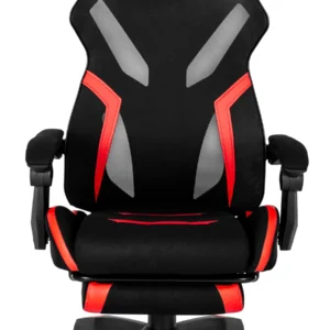 Scaun de gaming pivotant MAXIMO negru/roșu