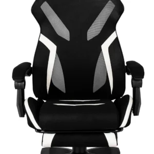 product-2389-1 MAXIMO Scaun de gaming rotativ negru/alb — MOBILA
