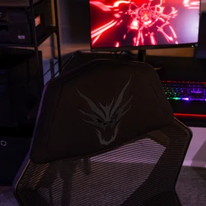 product-2397-5 Scaun pivotant BING Gaming cu suport pentru picioare, negru