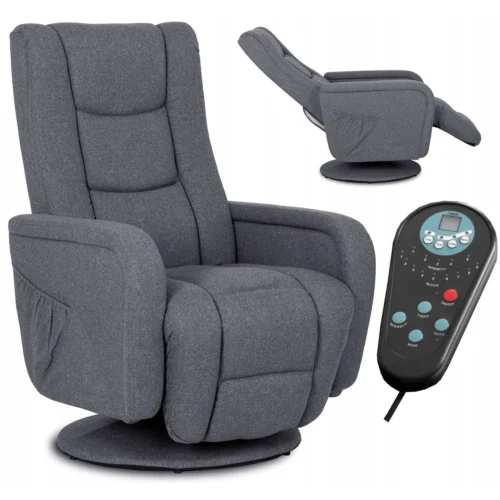 Scaun de masaj pivotant SPIKE 2, gri închis