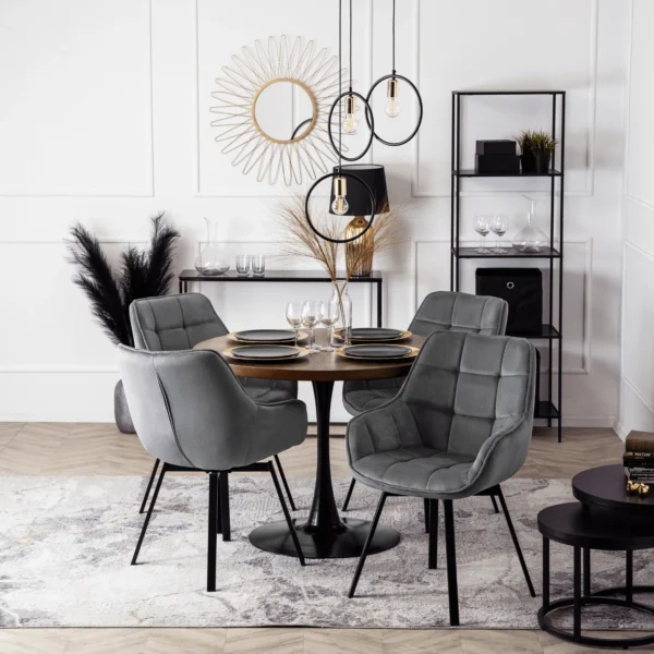 product-2453-0-1 Scaun pivotant LUNA din velur gri