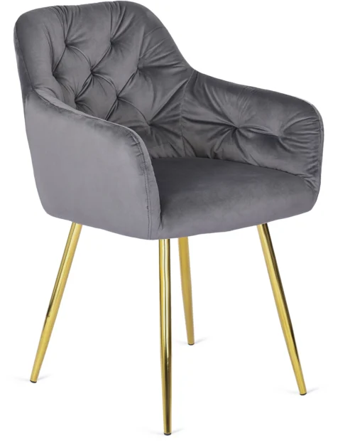 Scaun RAYA din velur gri