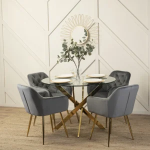 product-2488-1 Scaun RAYA din velur gri