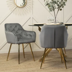 product-2488-3 Scaun RAYA din velur gri
