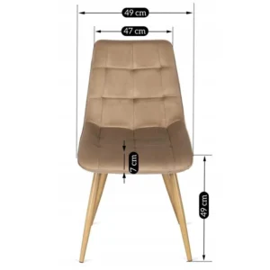 Scaun RODRI din velur bej