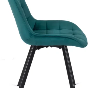 Scaun RICK din velur turcoaz