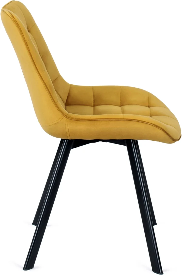 Scaun RICK Velur muștar