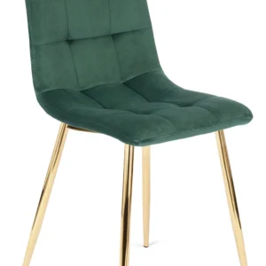 Scaun YORK din catifea verde