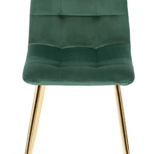 Scaun YORK din catifea verde