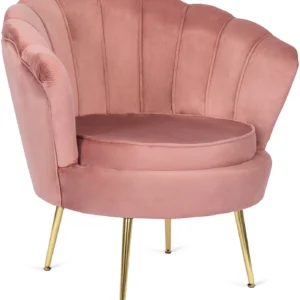 Fotoliu ANGEL din velur roz