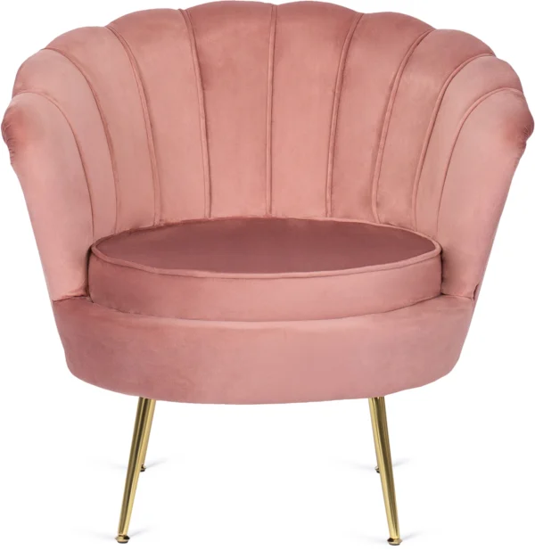 Fotoliu ANGEL din velur roz