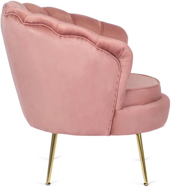Fotoliu ANGEL din velur roz