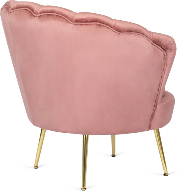 Fotoliu ANGEL din velur roz