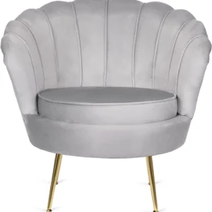 Fotoliu ANGEL din velur gri