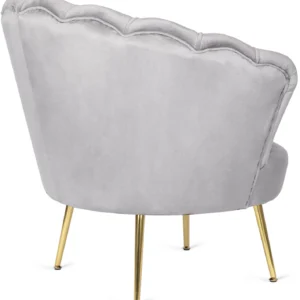 Fotoliu ANGEL din velur gri