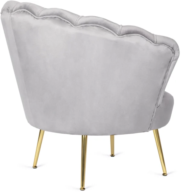 Fotoliu ANGEL din velur gri