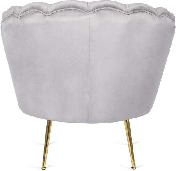 Fotoliu ANGEL din velur gri