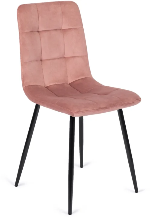 Scaun din velur roz PERU