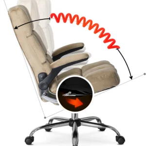 Scaun pivotant LONDON din velur bej