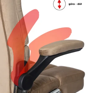 Scaun pivotant LONDON din velur bej