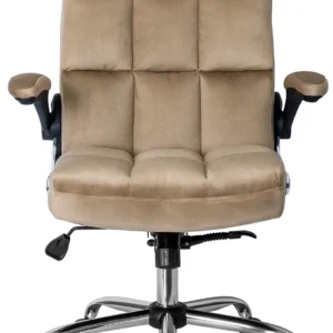 Scaun pivotant LONDON din velur bej