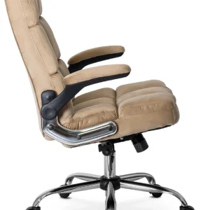 Scaun pivotant LONDON din velur bej