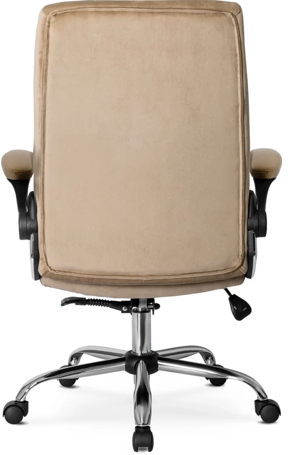 Scaun pivotant LONDON din velur bej