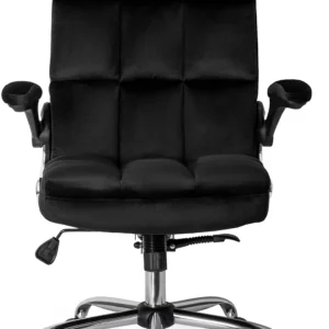 Scaun pivotant LONDON, velur negru