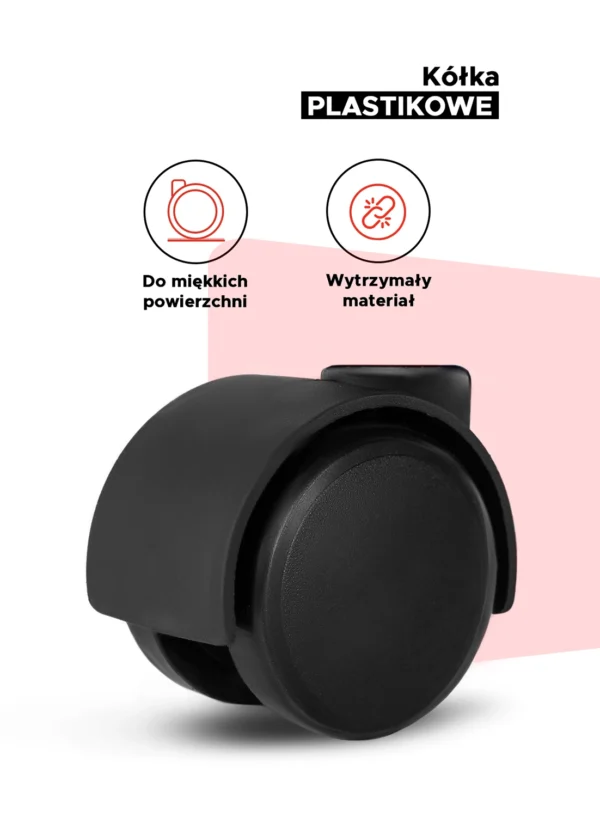 Scaun pivotant LONDON, velur negru