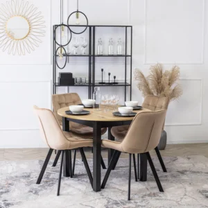 Scaun RICK din velur bej