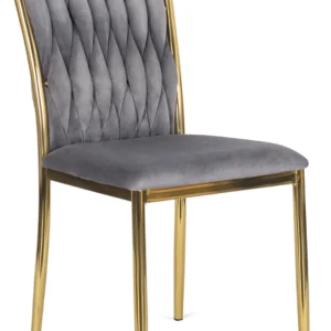 Scaun CARO din velur gri