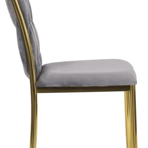 product-2680-2 DAN gri împletit Velour Scaun — MOBILA