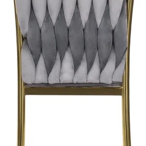 product-2680-3 DAN gri împletit Velour Scaun — MOBILA