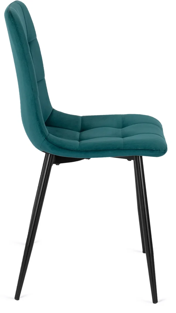Scaun PERU din velur turcoaz