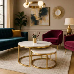 Set de masă OLIS MAX Marble Gold