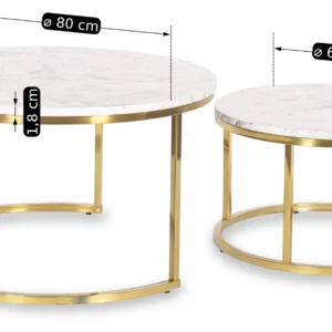 Set de masă OLIS MAX Marble Gold