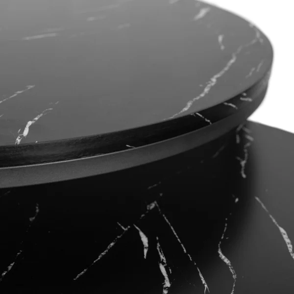 Set de masă din marmură neagră MAURO MAX