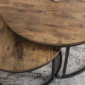 Set masă din stejar rustic FIGO MAX