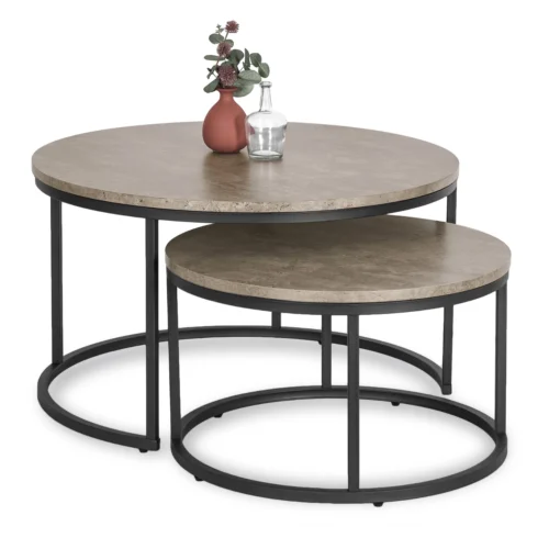 Set masă ROCKY MAX Beton/Negru