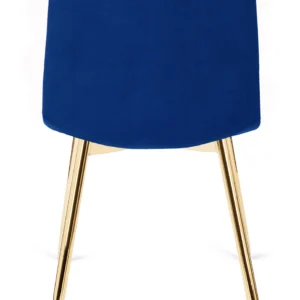 Scaun YORK din velur albastru închis