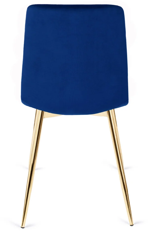 Scaun YORK din velur albastru închis
