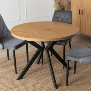 product-2804-0-1 Masă extensibilă LUKAS 100–250 cm Stejar auriu/Negru