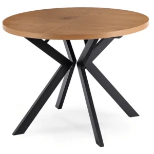 product-2804-0 Masă extensibilă LUKAS 100–250 cm Stejar auriu/Negru